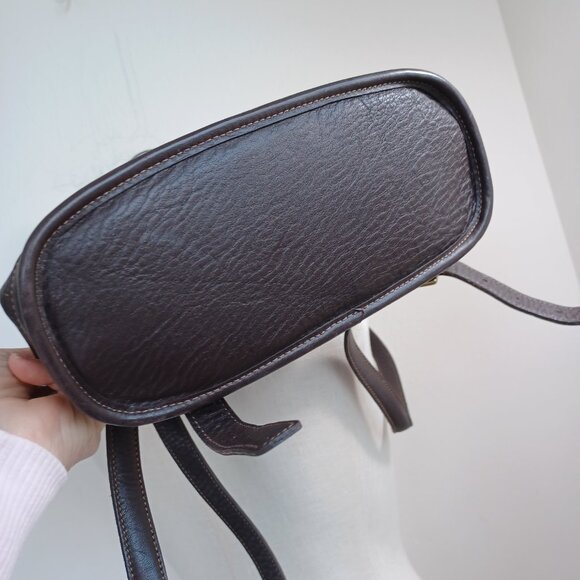 Coach Backpack Dark Chocolate Brown Pebbled Leather Drawstring Bag Purse main image 7